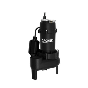 JACKEL SEW500CIT Cast Iron Sewage Pump 1/2 HP Tethered Float