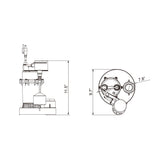 JACKEL 1/4 HP Submersible Sump Pump (Model: SUM250ALV)