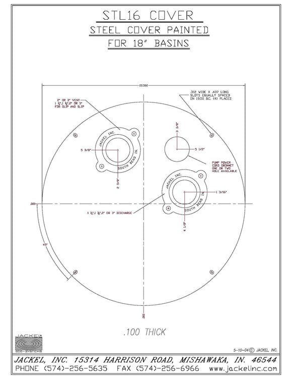 JACKEL Steel Sewage Cover ( Model: STL16 )